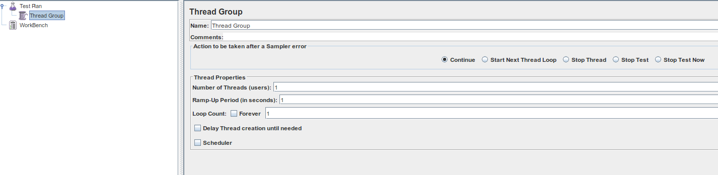 JMeter Thread Group
