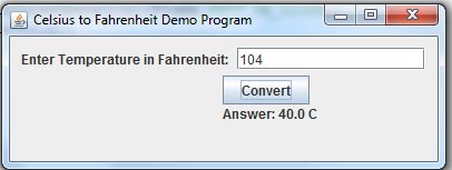 Calculate Fahrenheit to Celsius Temperature in Java