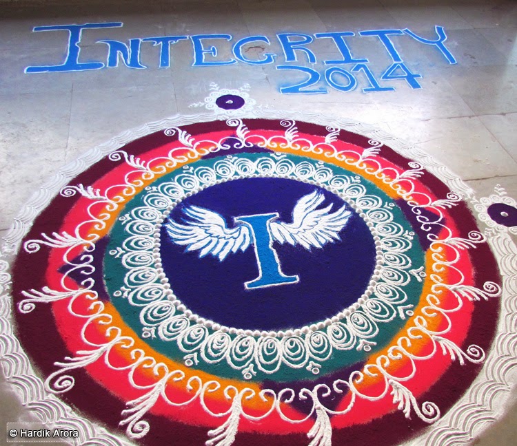 Welcome Integrity Rangoli